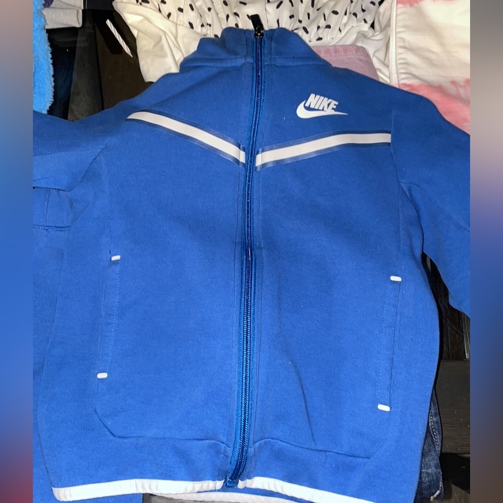 Blue Nike Tech Suit